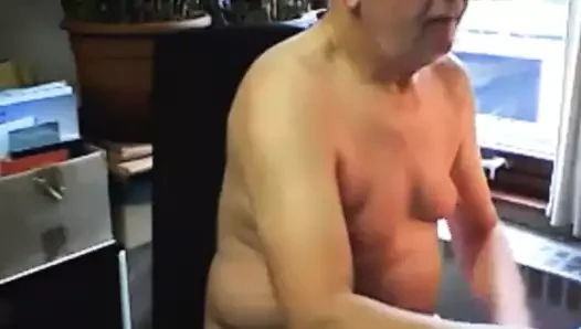 grandpa stroke on webcam