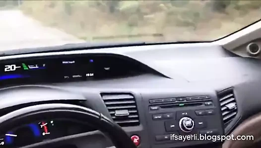 sevgilisini Honda arabasina atmis oral seks sonrasi domaltip