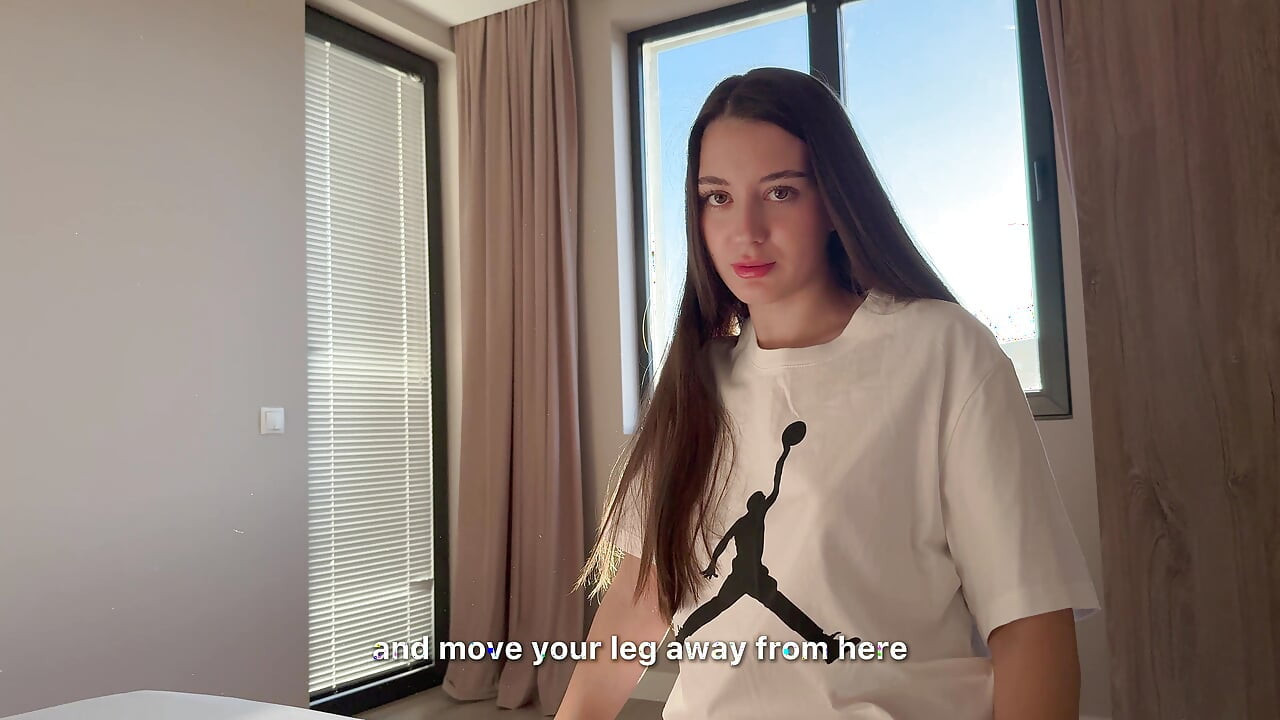 Big Ass Step-Sis Not Wearing Panties in My Bed - I Couldn't Resist and Accidently Cum Inside