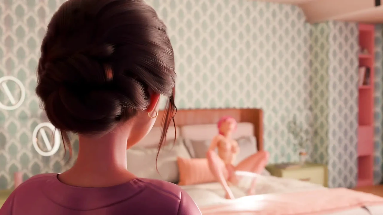 Kobiecy orgazm w łóżku mojego rodzica, macocha łapie mnie 2026 (ekskluzywna animacja 3D) HQ