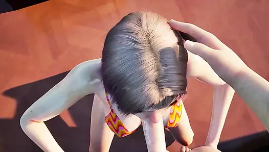 Yatta güneşlenen muhteşem genç kız birden fazla kez fışkırtana kadar erkek arkadaşı tarafından sert sikiliyor