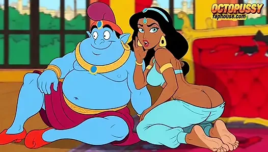Futanari. Büyük yaraklı prenses Jasmine kızı. Porn Aladdin Series.