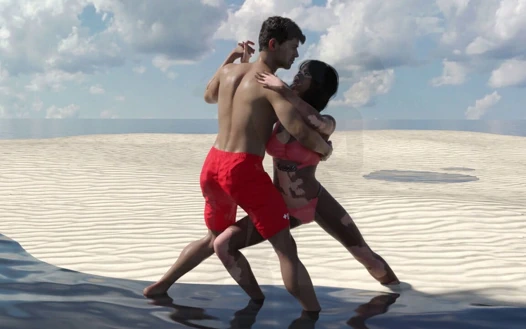 Yurdum 90 - plaj topu oyunu ve dans gösterisi