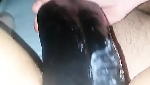 Büyük siyah çift dildo