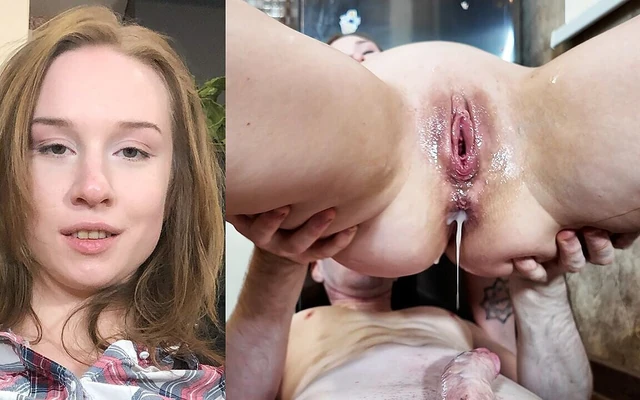 Kız arkadaş deliklerinden döl sıkıyor