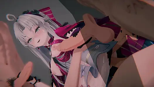 =Titreyen dalgalar= Carlotta'nın "mafya skandalı": anal, bağlı heiress, bakış açısı sandviç dp ve çifte (4k)