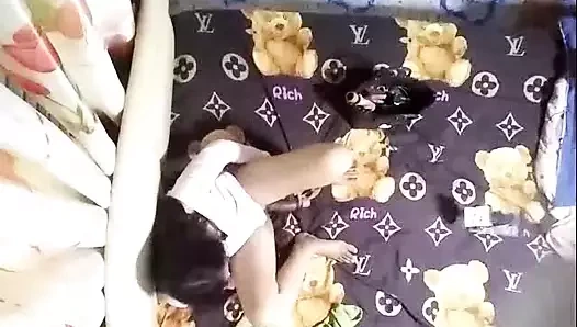 Bir kızın mastürbasyon kamera arkası