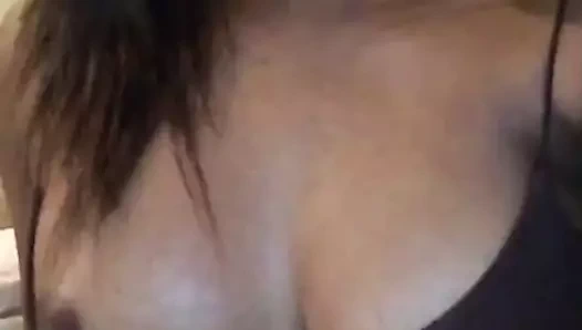 siyah kız deldi meme