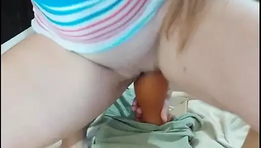 My Hot Solo With A Huge dildo