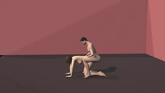 Domaltmalı kız ve oğlan biraz iyi vakit geçiriyor