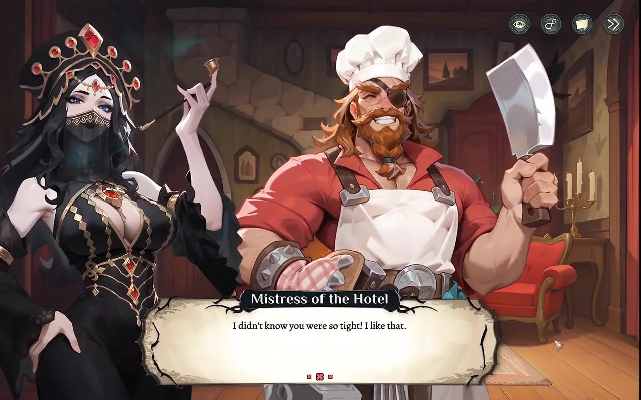 Hotel Tales GESPENsTISCHES HENTAI-Spiel ep.5 GHOST barkeeper neckt IM COWGIRL-stil!