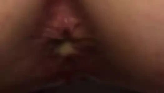 Anal Creampie içinde dövme civcivler göt