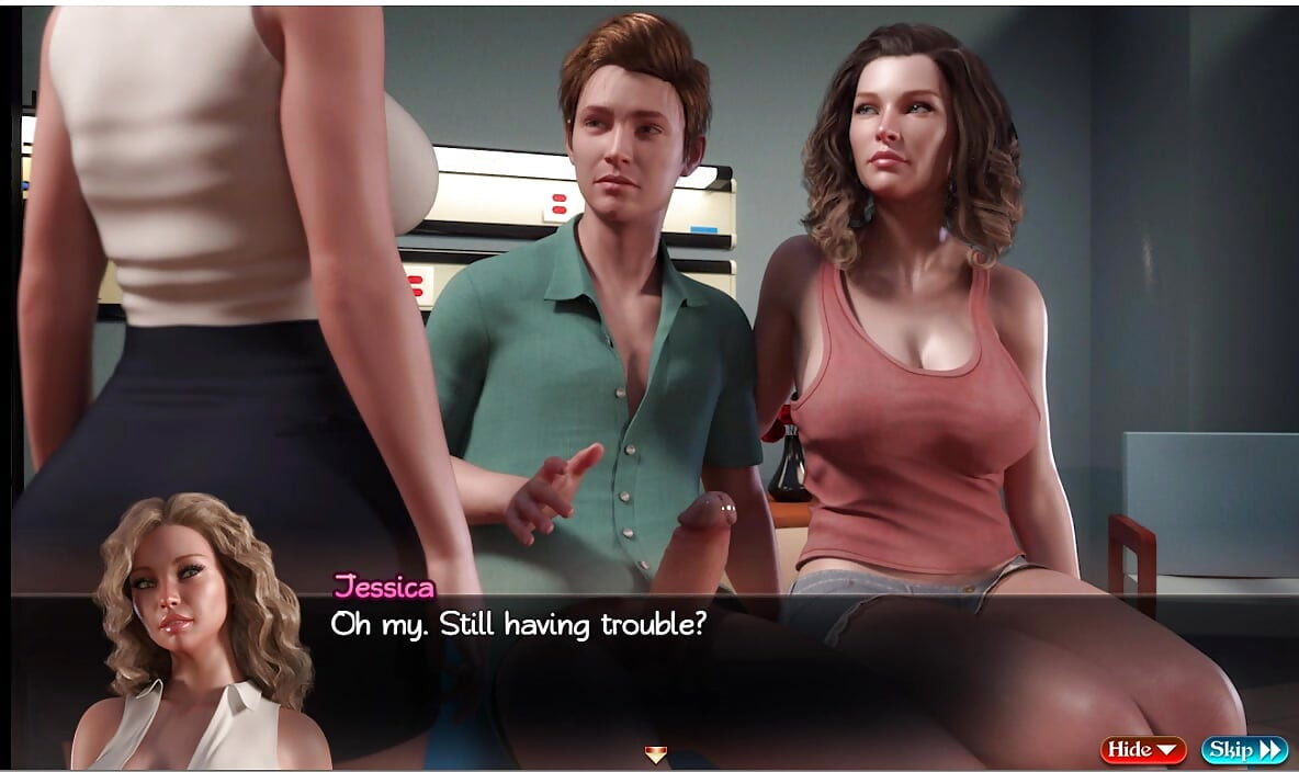 Treasure of Nadia - 32-34 - oyun - rol yapma - kedi dövüşü, iki orta yaşlı seksi kadın, lezbiyen genç üçlü grup seks