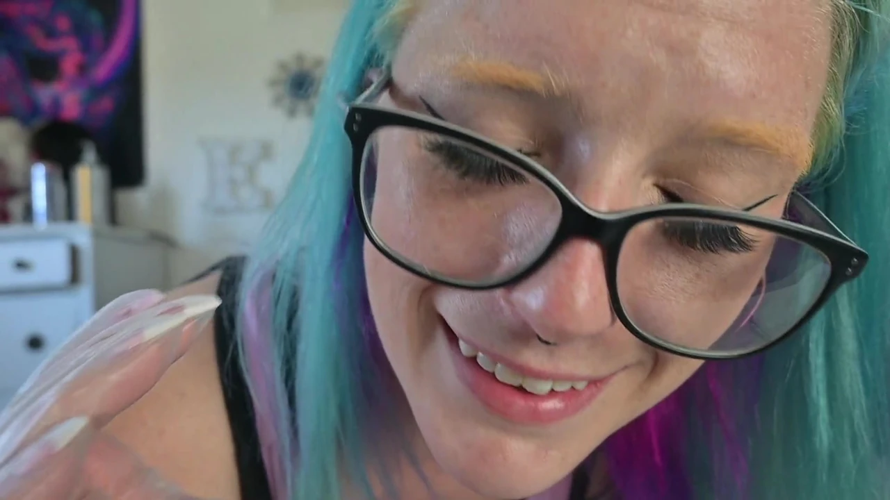 Girlfriend's Gloved Body Sniffing