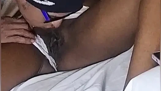Hot stepdaughter enters the room and catches stepdad jerking off and ends up giving her pussy