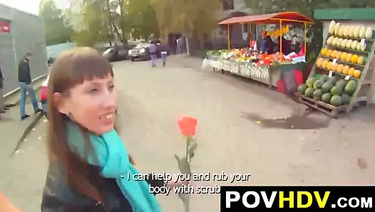 Kahrolası yabancı içinde sıcak tub pov