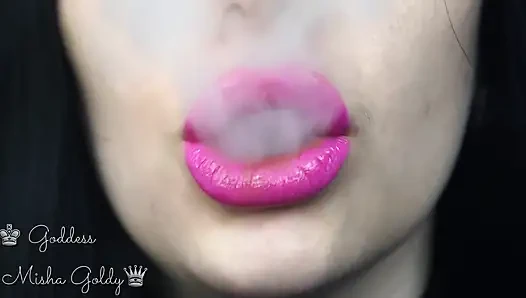 Büyük mor baştan çıkarma ve büyük nargile dumanıma boşal!