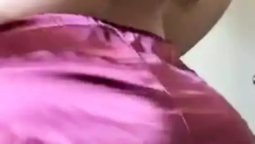 kırmızı saten kısa