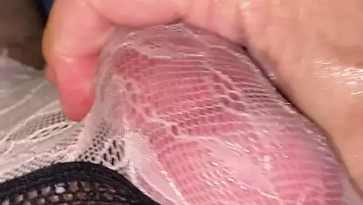 okşayarak kendimi ile bir sürü precum