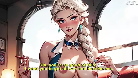 Elsa de frozen fazendo hentai joi punheta rehberliğinde
