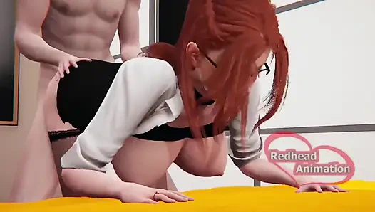 Üvey anne yatağın altında sıkıştı ve sikildi