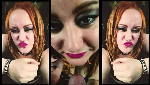 Erkek arkadaşı onu emerken telefonda konuşuyor