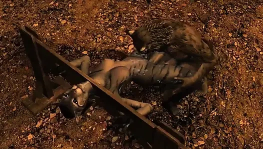 Khajiit zindanda bağlı ve kullanılıyor