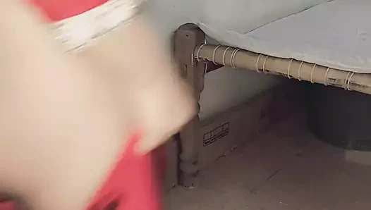 Hintli kayınbiraderi ve kayınbiraderi yatak odasında seks yapıyor