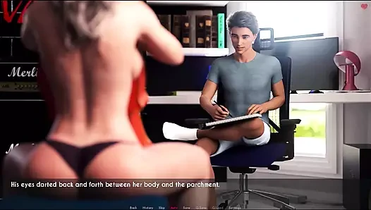 Awam - ücretsiz - 20. gün - bölüm 3 - Sophia Sam'in onu çıplak çizmesine izin veriyor.