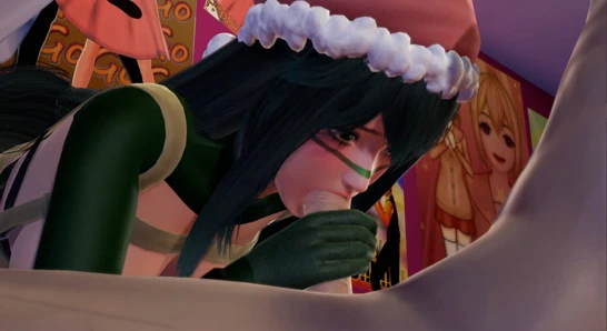 Tsuyu asui'nin yılbaşı gecesi cosplay l 3d hentai sansürsüz boku no hero academia