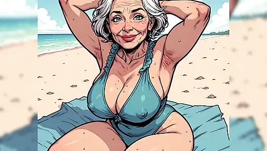 Sevimli ve seksi plaj hatunları