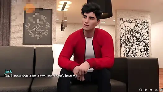 Saf aşk #1: Jack Ava, Eve ve Lily ile akşam yemeği yedi