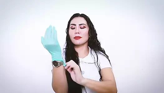 ASMR eldiven tıbbi fetişi