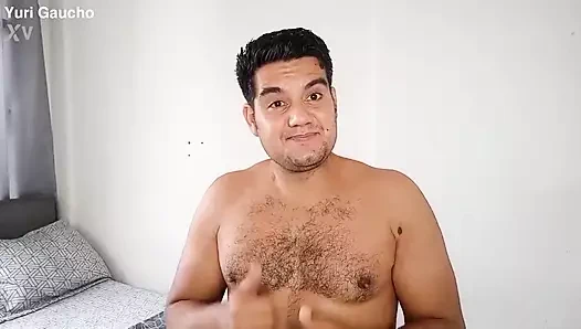 Hairy boy showing your body