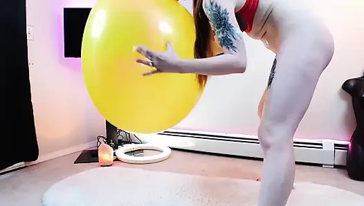 Dev balon zıplayan pigtail fetişi