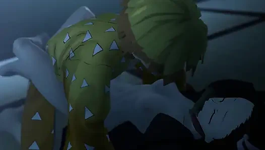 İblis avcısı 3 boyutlu animasyon nezuko ve zenitsu