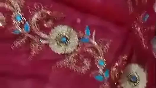 benim adım anne seksi kırmızı saree