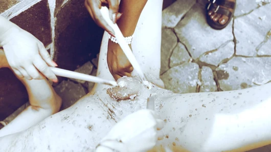 Alev ağdalı cbt'te cinsel organlar