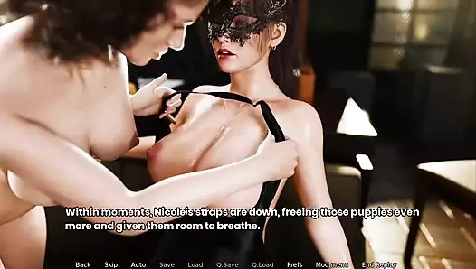 Patron Falcon bar dansçısını karısının önünde sikiyor ve dansçı karısının amını emiyor ve dansçı amının içine boşalıyor