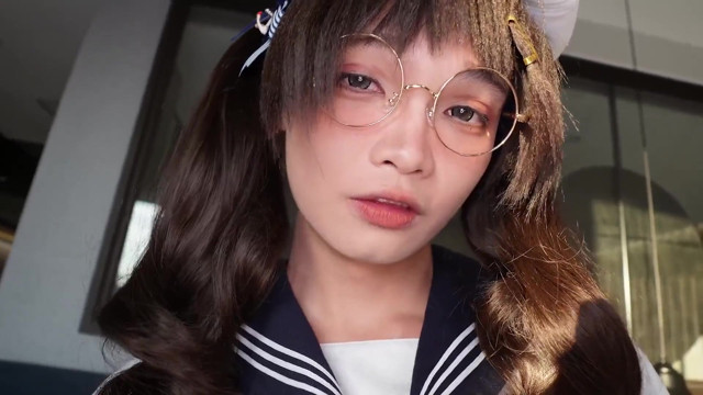 Petite Asian Femboy Gets Fucked Until Cum in Cute Sailor Girl Outfit
