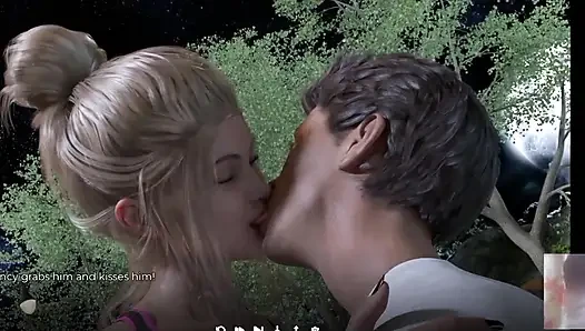Ateşli orta yaşlı seksi üvey anne onu parkta sakladığım için bana teşekkür ediyor!!