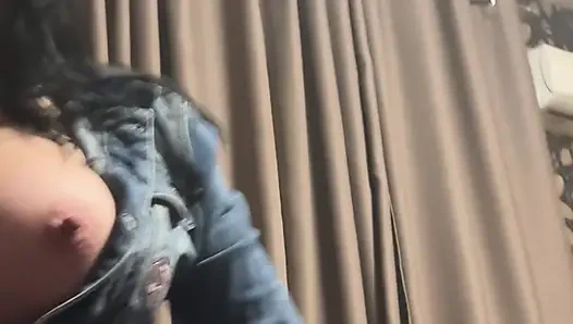 Denim Deepthroat, Gagging and Spit Play. Double Cum Swallow