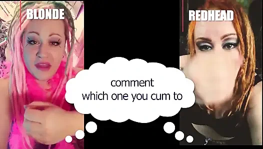 Hangisinin seni sarışın ya da kızıl saçlı heteroseksüel versiyonuna boşalttırdığına yorum yap