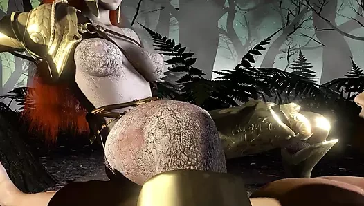 Malenia orman döngüsünde üstte biniyor - elden ring parodi