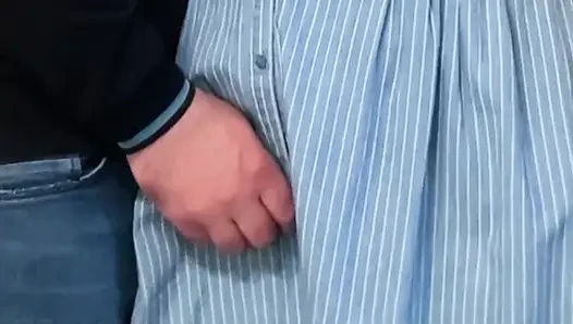 Sapık Yabancı Kalabalık Metroda Vajinamı Okşadı