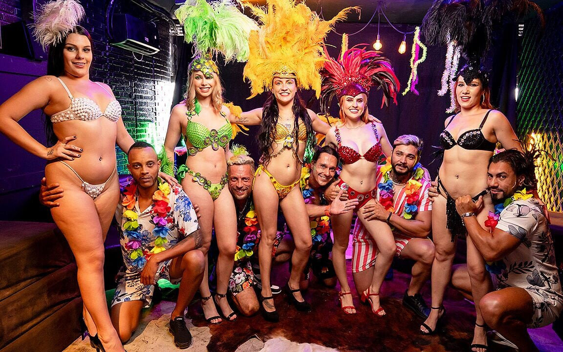 Gerçek Carnaval fışkırtmalı anal parti partisi
