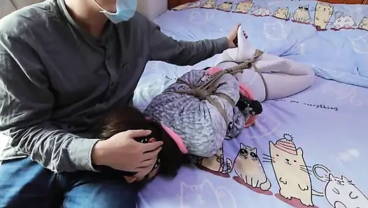 Hui12 - beyaz ipek Çinli kız yelkenli bağlamalı