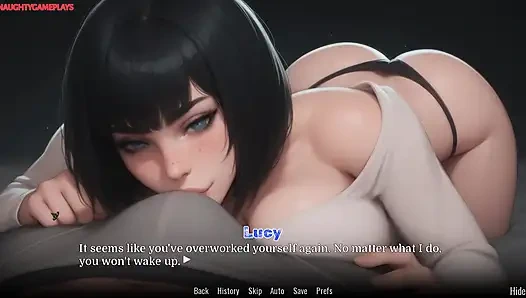 Cute Sexy Stepsister Gives Amazing Blowjob - Obsessed Lucy Part 02 By VNGTrash