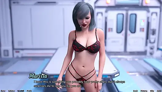 Uzayda mahsur kaldı 192 - büyük memeli striptizci orta yaşlı seksi kadın kafes salonunda sert bir yüz sikişi yapıyor