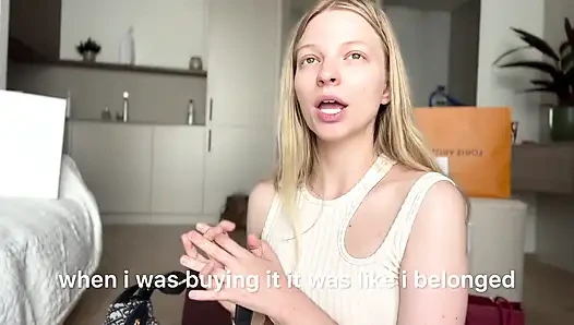 Findom luxury alışveriş vurgun 12k $ ağır boşaltma